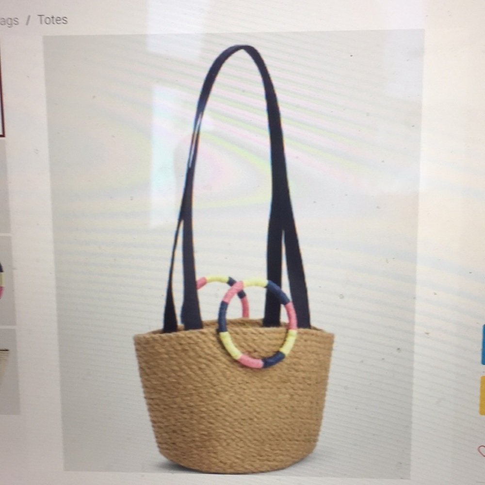 Gap Woven Jute Tote Bag